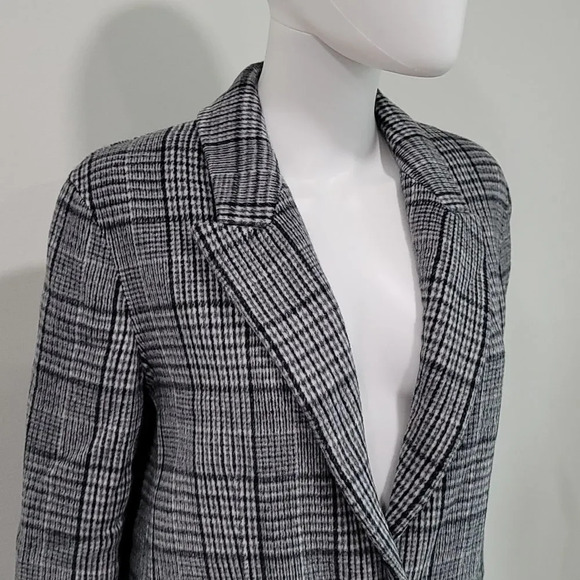THEORY WESTON PLAID Wool Blend  Jacket - Picture 6 of 15